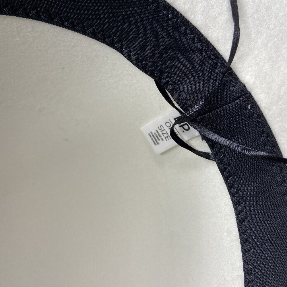 BP Nordstrom Scallop Wide Brim Felt Hat Ivory Off White Boho - Picture 6 of 6